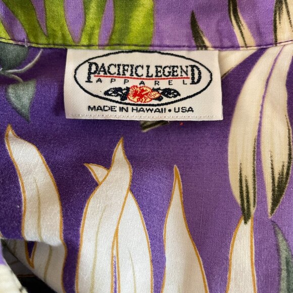 Pacific Legend Made in Hawaii Aloha Short Sleeve Button Up Shirt Size XL - Picture 3 of 5